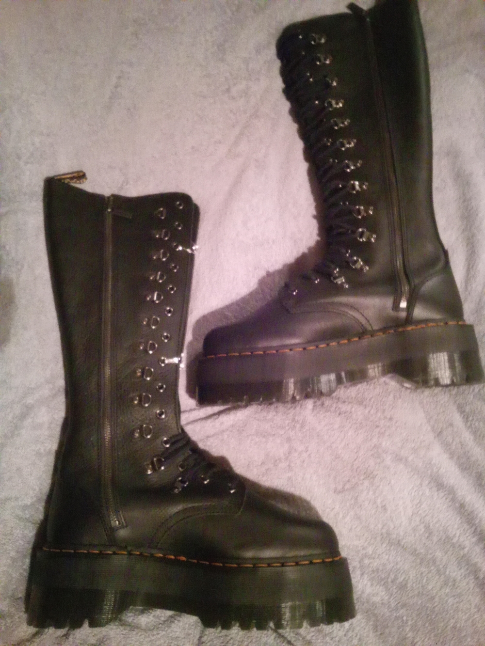 Doc Marten"S 1B60 Max Hardware Leather Knee High Boots